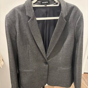Express Dark Gray Blazer